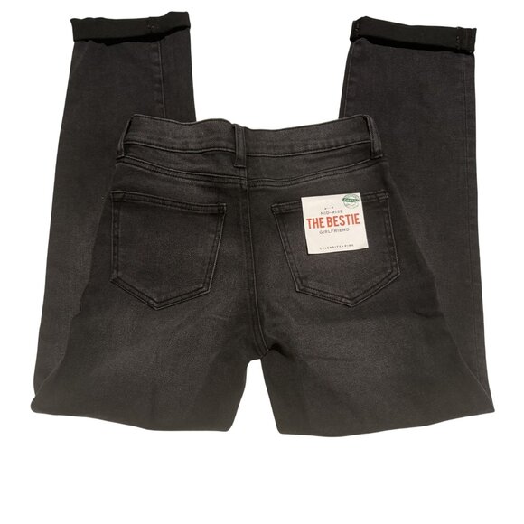 NWT Celebrity Pink The Bestie Mid-Rise Girlfriend Jeans 5/27 Sustainably Sourced - Picture 2 of 14